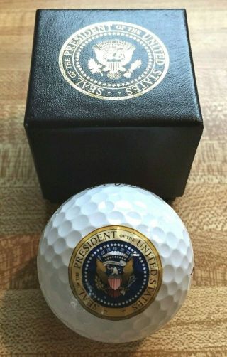 Authentic President Donald J.  Trump Presidential Seal White House Gift Golf Ball
