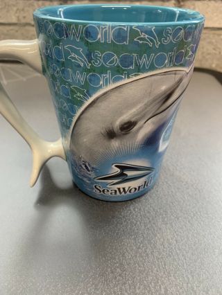 Sea World Dolphin Shaped Coffee Mug
