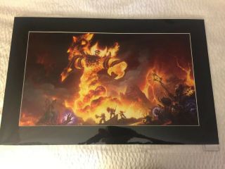 2019 Sdcc Blizzard The Firelord Fine Art Print /300 Blizzcon Warcraft