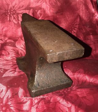 Antique Blacksmith Anvil Small Unmarked 7 lb Iron Jeweler Or Farrier Cobbler 5
