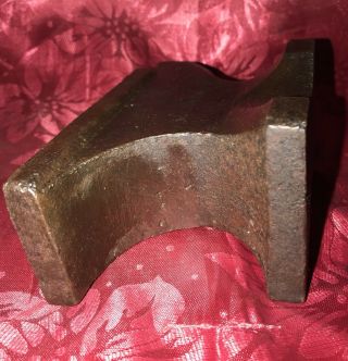 Antique Blacksmith Anvil Small Unmarked 7 lb Iron Jeweler Or Farrier Cobbler 7