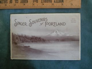Lewis And Clark Expo 1905 Portland Oregon Singer Souvenir Litho Pack 5 X 7.  5