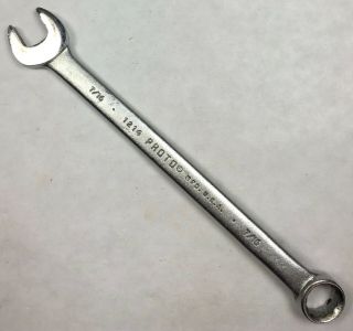 Vintage Proto Professional Tools 1214 7/16 " Combination Wrench Usa Proto Tools