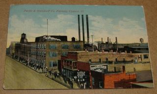 C1910 Parlin & Orendorff Co Factory Canton Illinois Postcard Il - Town View