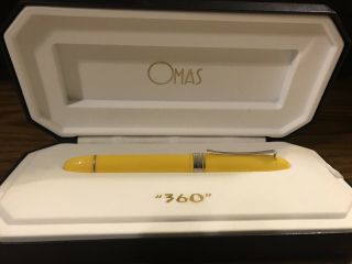 Omas 360 Yellow Rollerball Pen