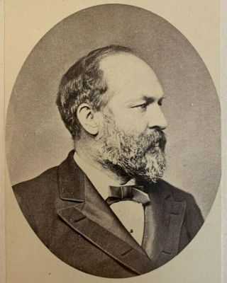 1880 CAMPAIGN PHOTO JAMES A GARFIELD Republican Candidate President ASSASSINATED 2