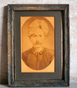 Old Rare Vintage Indian Traditional Old Man Black & White Photograph