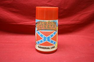 Vintage 1980 " The Dukes Of Hazzard " General Lee Lunchbox Thermos Only