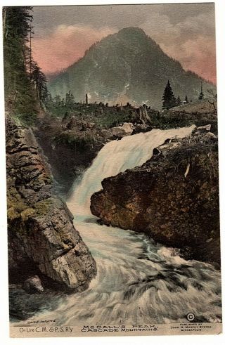 Antique Hand Colored Postcard Mccall 