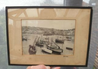 Vintage Black & White Photograph Of St Ives Harbour Cornwall,  C1920s/30s
