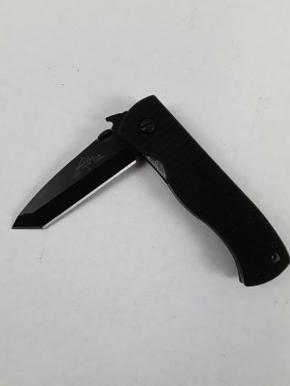 Emerson Knives Cqc - 7bw Wave Black Matte Tanto Blade Pocket Knife