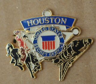 Us Secret Service Lapel Pin Houston Texas