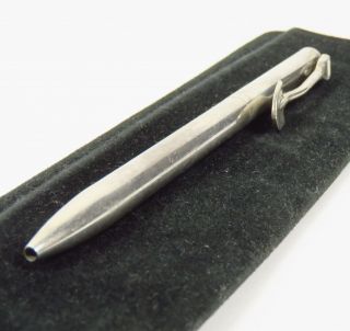 Tiffany & Co Sterling Silver 925 Ballpoint Retractable Pen Shovel 23.  9g W Case