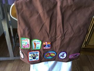 Girl Scouts USA Brownies Vest with Patches Size Large 2