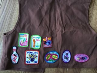Girl Scouts USA Brownies Vest with Patches Size Large 4