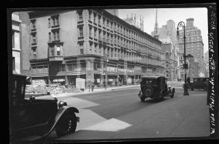 1930 Madison Ave 49th 50th St Manhattan Nyc York City Old Photo Negative 78p
