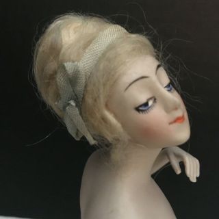 Goebel Half Doll / Pincushion Doll with Wig - Arms Away - Large 5 