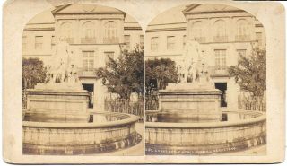 Wm Henry Jackson Stereo Fountain In The Court Of The Hercules Mill Queretaro Mex