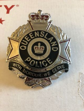 Queensland Police Hat Badge & Rare Medal Shield