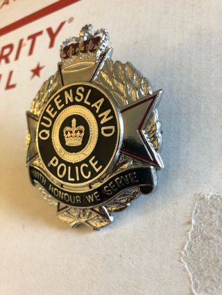 Queensland Police Hat Badge & Rare Medal Shield 2