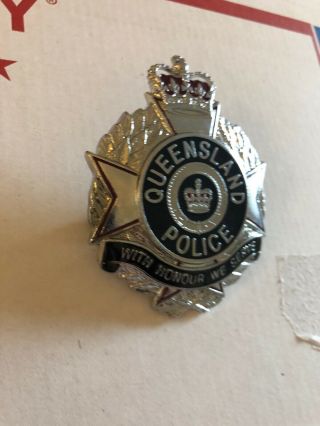 Queensland Police Hat Badge & Rare Medal Shield 3