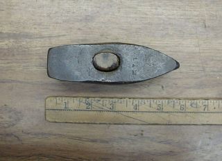 Antique Straight Peen Blacksmith,  Stone Mason,  Hammer Head,  3lbs.  10.  6oz. ,  Warrior