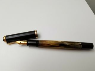 Pelikan 400 Fountain Pen Tortoise Brown 14k Gold Kf Nib