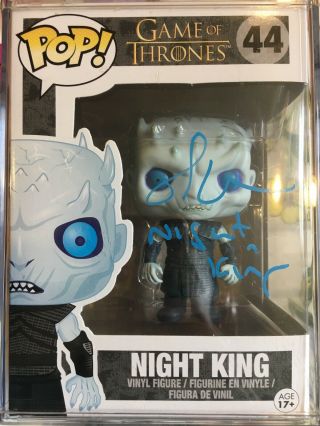Game Of Thrones - Night King Authentic Signed By Richard Brake - Funko Pop Rare