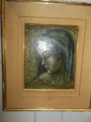 Guy Cambier Oil Painting Of Portrait Of Young Girl