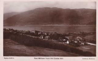 Fort William From The Cattle Hill - Real Photo By Davidson Bros.