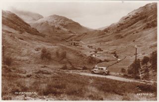 Glenfinnan With Old Car - Real Photo By Valentine 