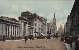 Aberdeen - Union Street Looking East With Trams By Philco