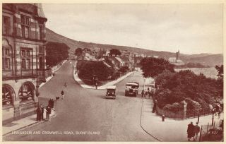 Burntisland,  Craigholm And Cromwell Road,  Car & Bus By Valentine 