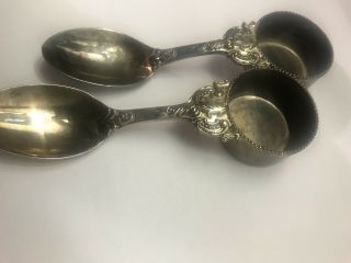 2 - Neiman Marcus Godinger Silverplate Coffee Scoop And Spoon