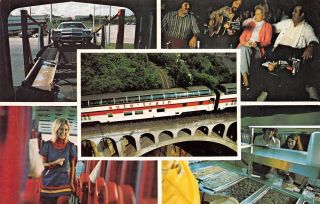 Auto Train Between Washington Dc And Florida 1970s Postcard