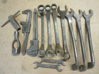 Vintage Ford Script Model T,  A Wrenches 13 Old Car Auto Wrenches Antique Tools