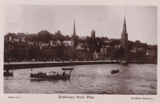 Rothesay From Pier - Lovely Real Photo By Davidson Bros.  1909