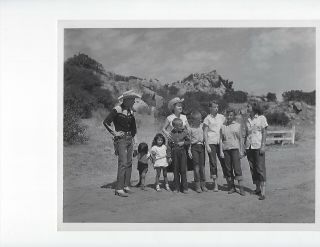 Vintage Black And White Photo Roy Rogers,  Dale Evans And Family From 19