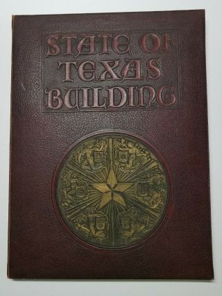 Rare 1937 State Of Texas Building Shrines Of Texas Vol.  I Centennial Ed Fc Adams