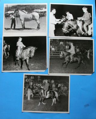 Vintage Gelatin Silver Photographs (5) Rich Valley Fair Horse Show Virginia 1958