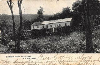 B34/ Coatesville Lindwood On The Susquehanna Pennsylvania Pa Postcard 1907