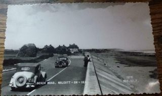 Real Photo Postcard Beach Road Walcott - On - Sea Norfolk