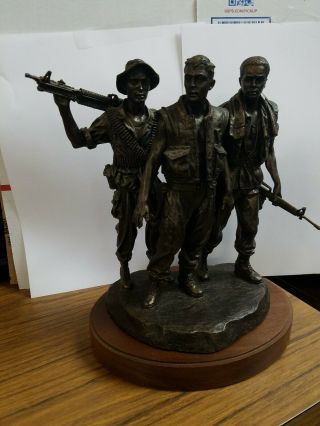 " Three Servicemen " Vietnam Veterans Memorial Fund Sculpture Franklin