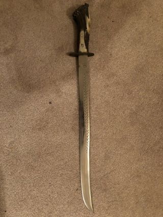 Rare Uzbek Blade Sword 20” With Horn Handle