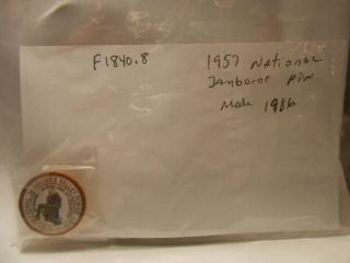 1957 National Jamboree Large Pin Made In 1986 F1840.  8