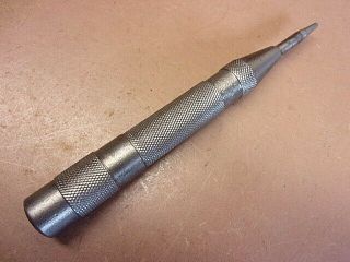 Vtg GENERAL HARDWARE No.  79 Automatic Spring Loaded Center Punch Whistle 4