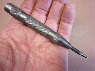 Vtg GENERAL HARDWARE No.  79 Automatic Spring Loaded Center Punch Whistle 5