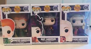 Set Of 3 Funko Pop Hocus Pocus Winifred Sarah & Mary Sanderson Sisters Exclusive