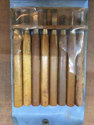 Set Of 8 Japanese Carving Chisels Woodworking Tool