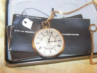 Phi Delta Theta Fraternity Set Of Bulova Accutron Pocket & Wrist Watch 1981